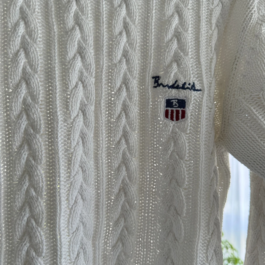 Kabelstickad fin tröja - 90