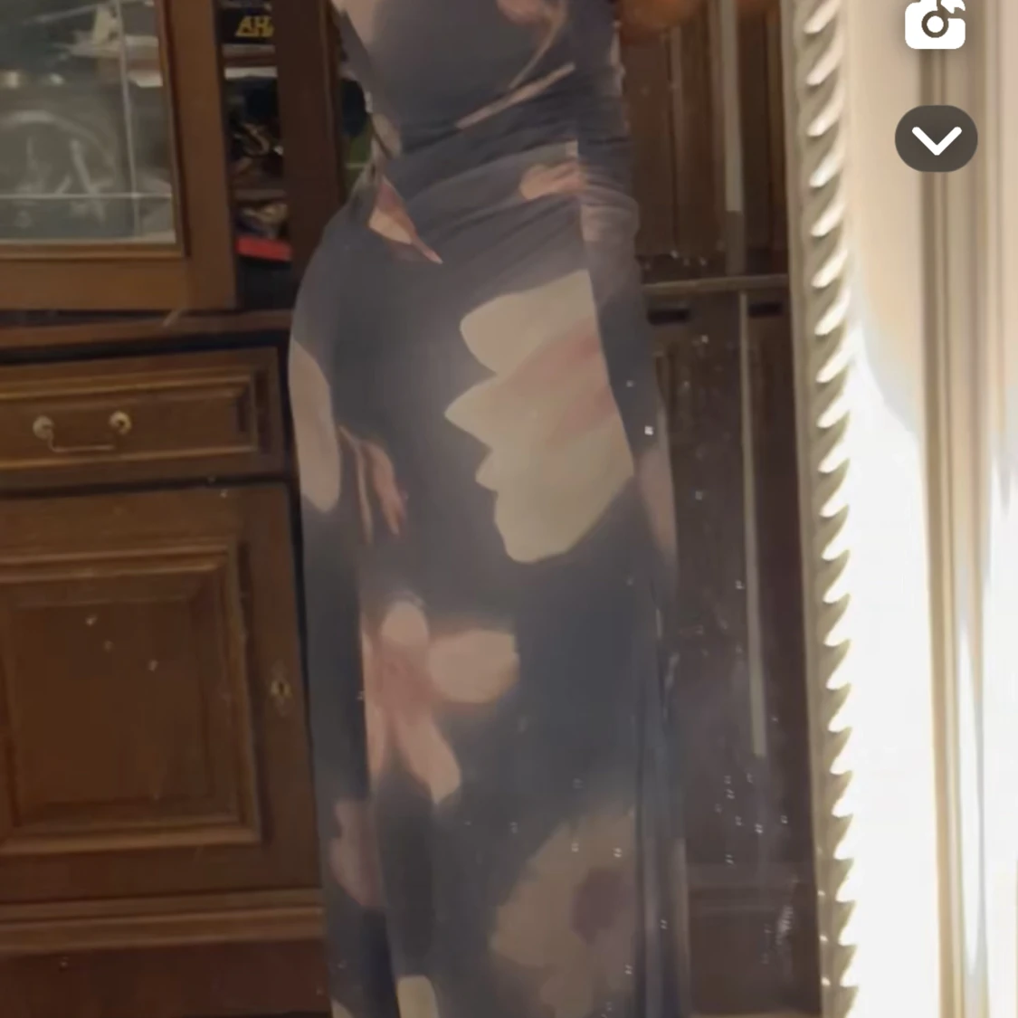 Kortärmad maxiklänning - 91