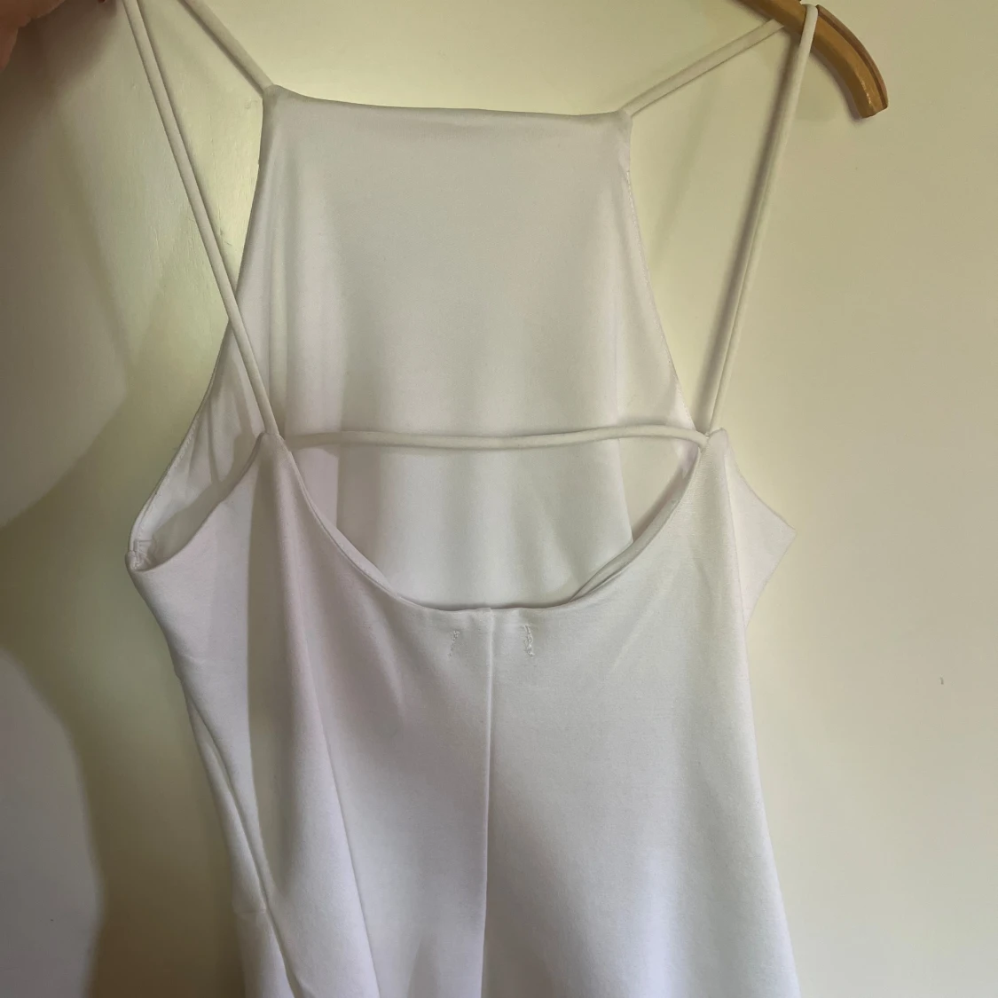 Vit halternecks klänning - 90