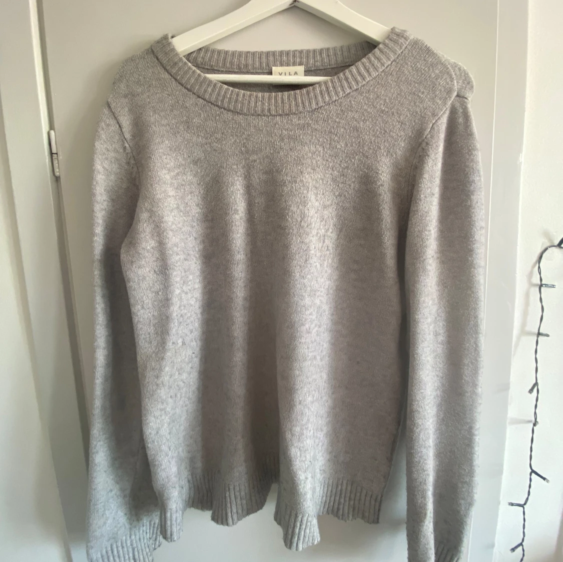 Grå stickad tröja ❤️