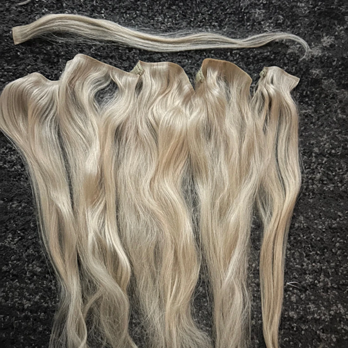 Blont löshår, 50 cm från rapunzel