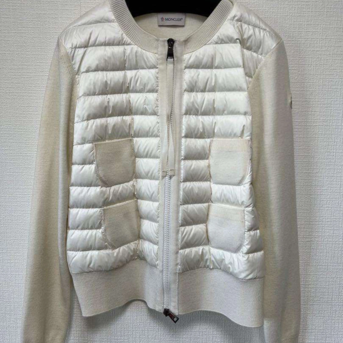 Vit moncler cardigan ÄKTA