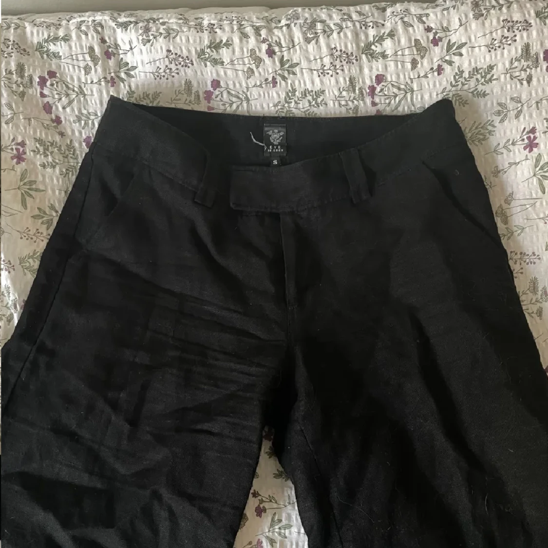 Lågmidjade linnebyxor  - 90