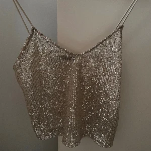 Glittertopp - Säljer denna fina glittertopp från zara❤️