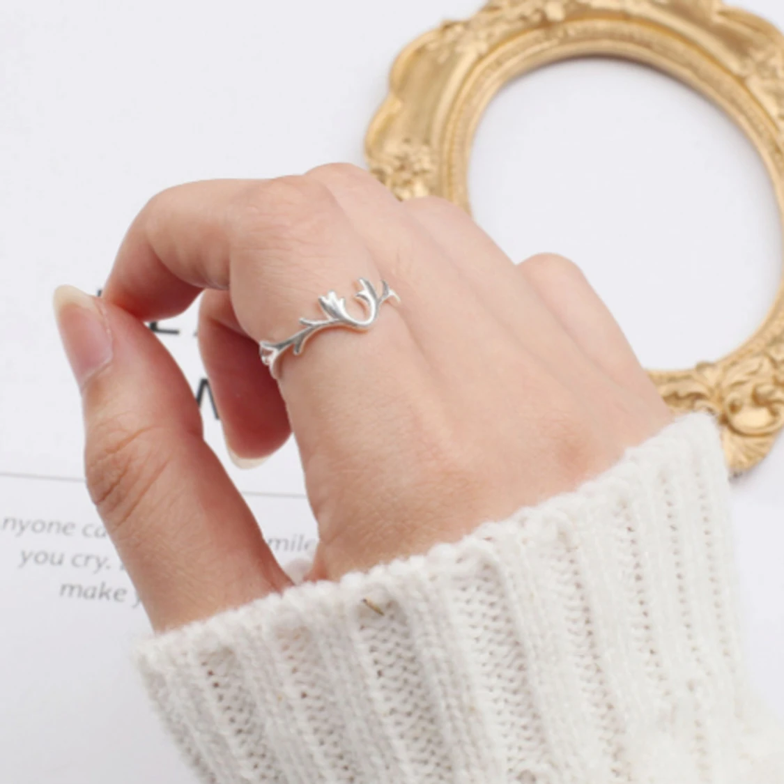 925 Silverpläterad Ringa  - 90