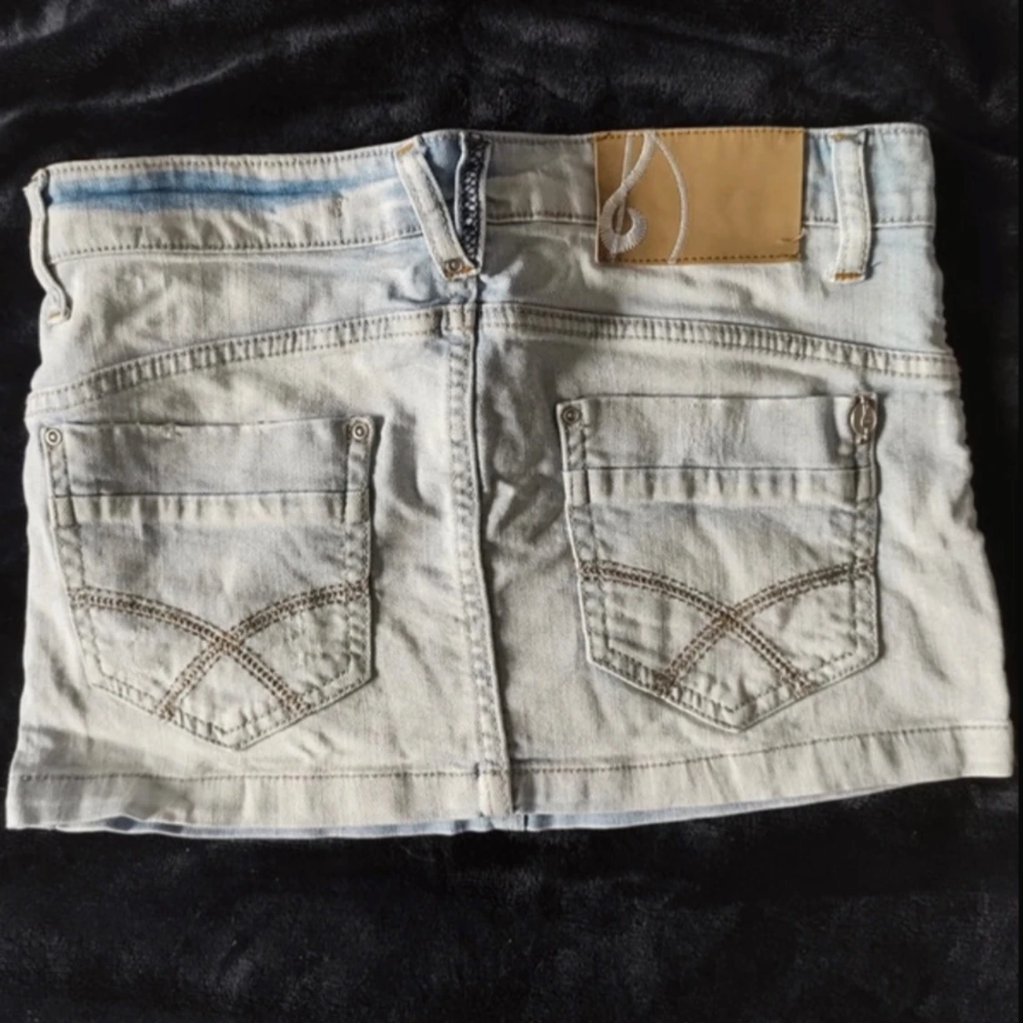 Lågmidjade jeans kjol - 90