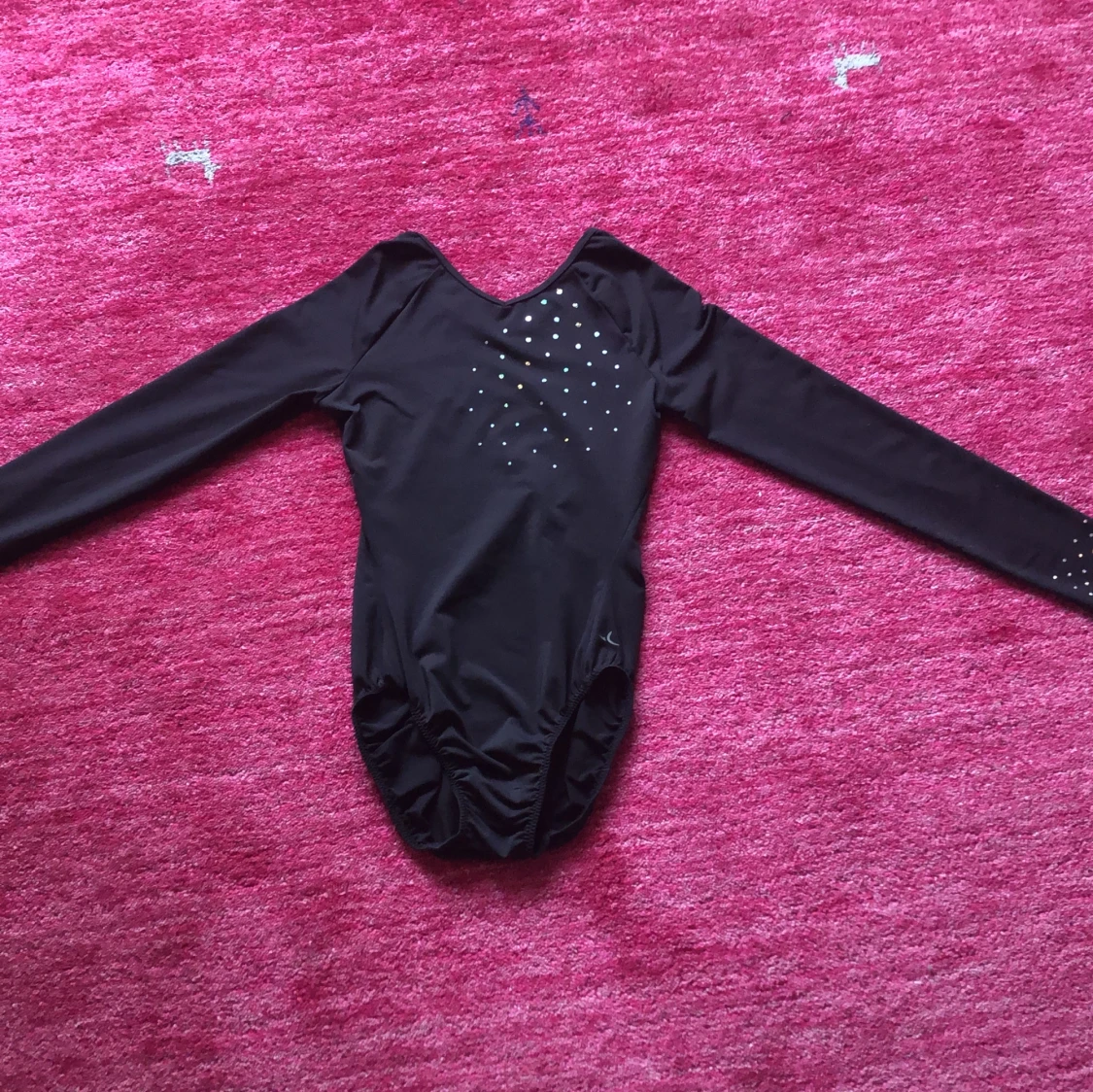 Svart gymnastik dräkt 