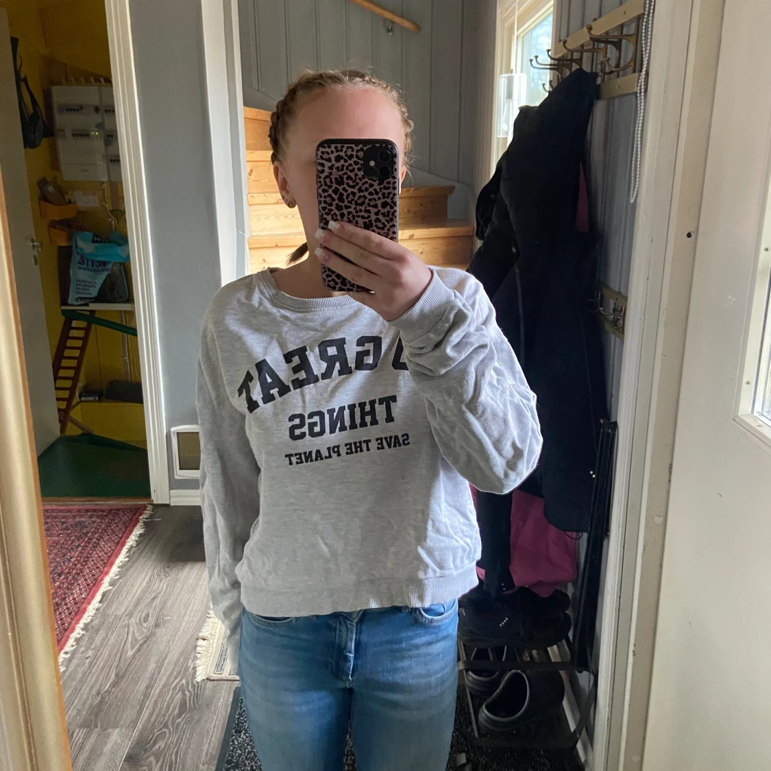 Lång armad tjocktröja 