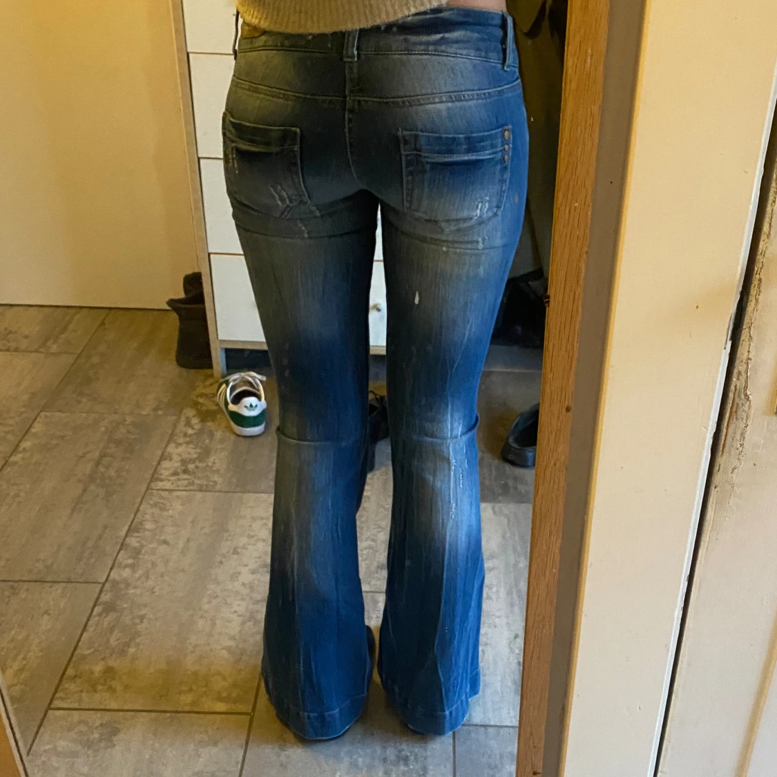 Lågmidjade bootcut jeans - 90