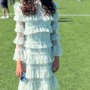 By malina klänning  - Har använt klänningen en gång väldigt fint skick😍 Färgen heter pistachio. Strl XXS Nypris 2 800. Modellen på klänningen är Carmine miniklänning.