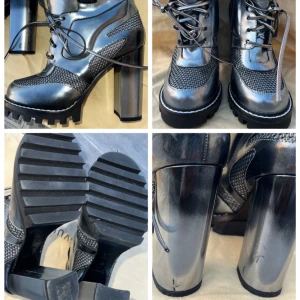 Louis Vuitton Silver Boots size EU 39  - Louis Vuitton Silver Boots size EU 39.  Beautiful LV boots. Worn only once. They do have small scratches on both heels, see photo, otherwise in nice condition! New price was 1400 euro. Comes with two LV dustbags. 