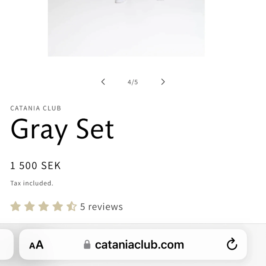 grått catania set - 91