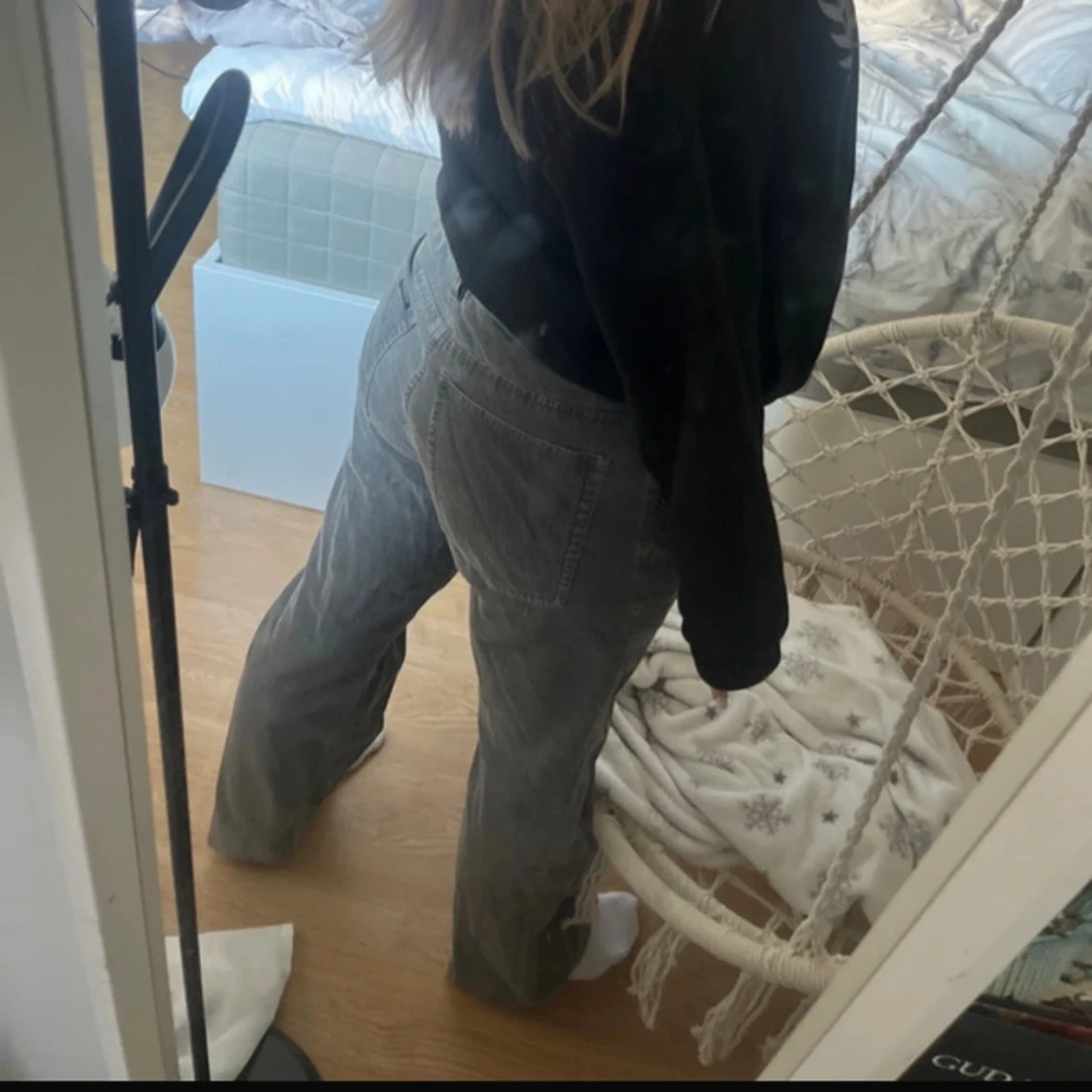 Gråa Manchester byxor - 90