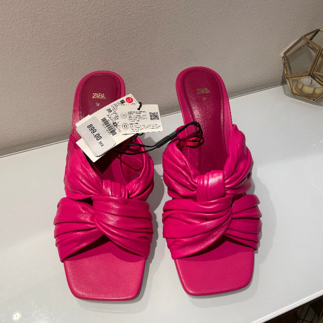 Rosa Zara klackar - 90