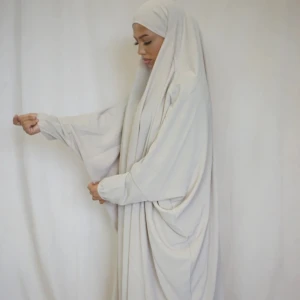 Jazz jilbab beige  - Jilbab helt ny 