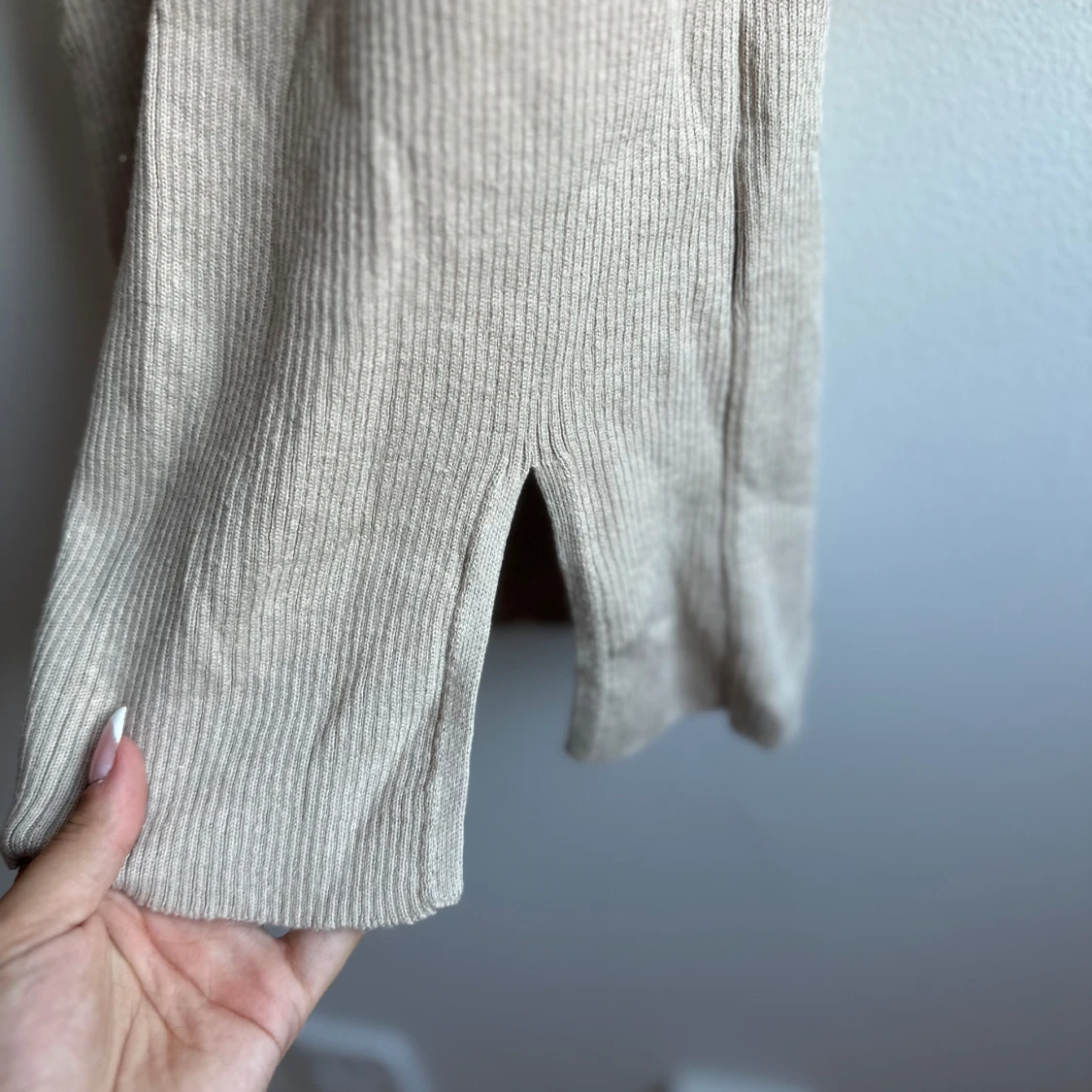 Beige tight klänning  - 90