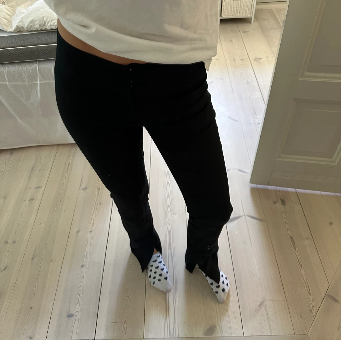 Lågmidjade kostymbyxor