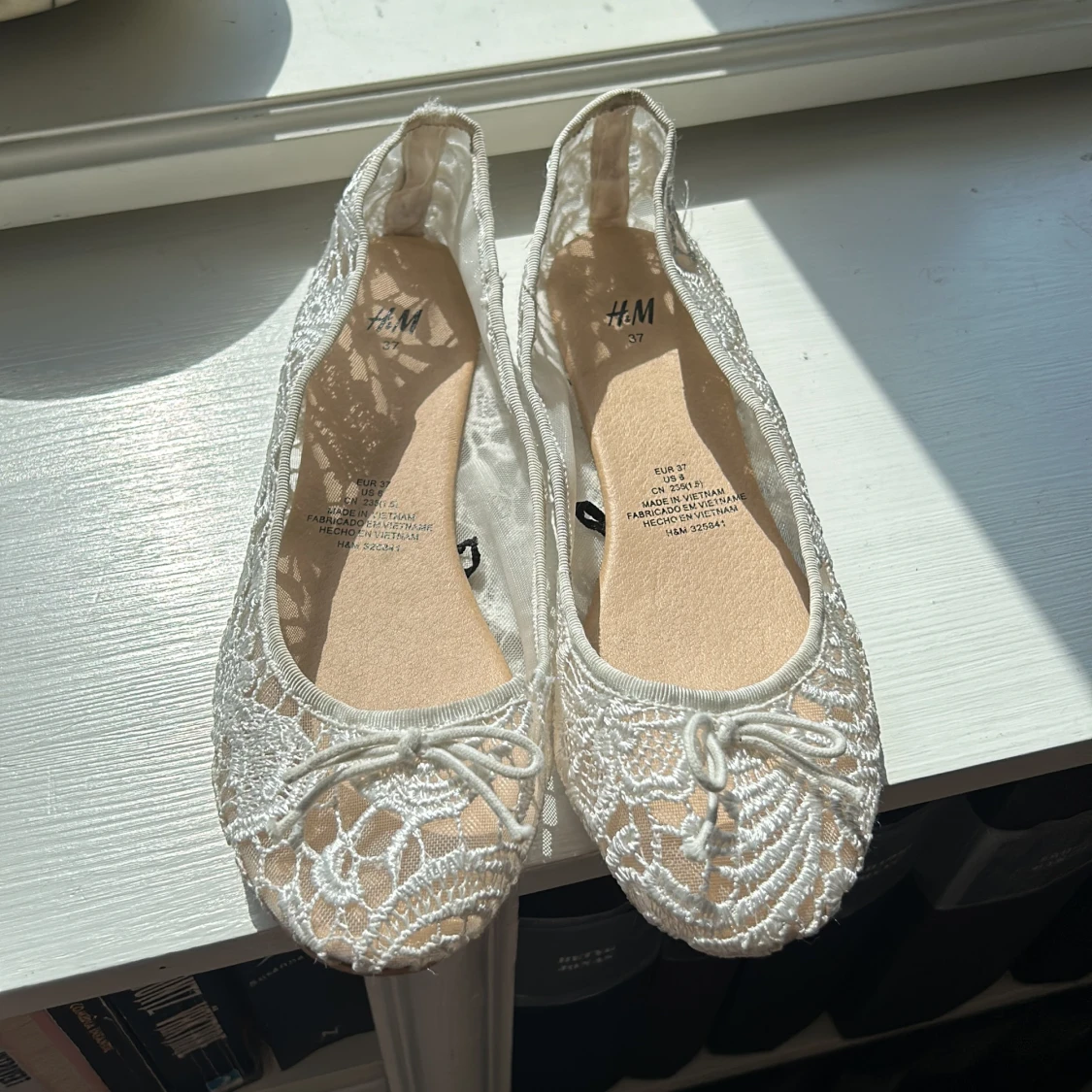 Ballerina i vit spets