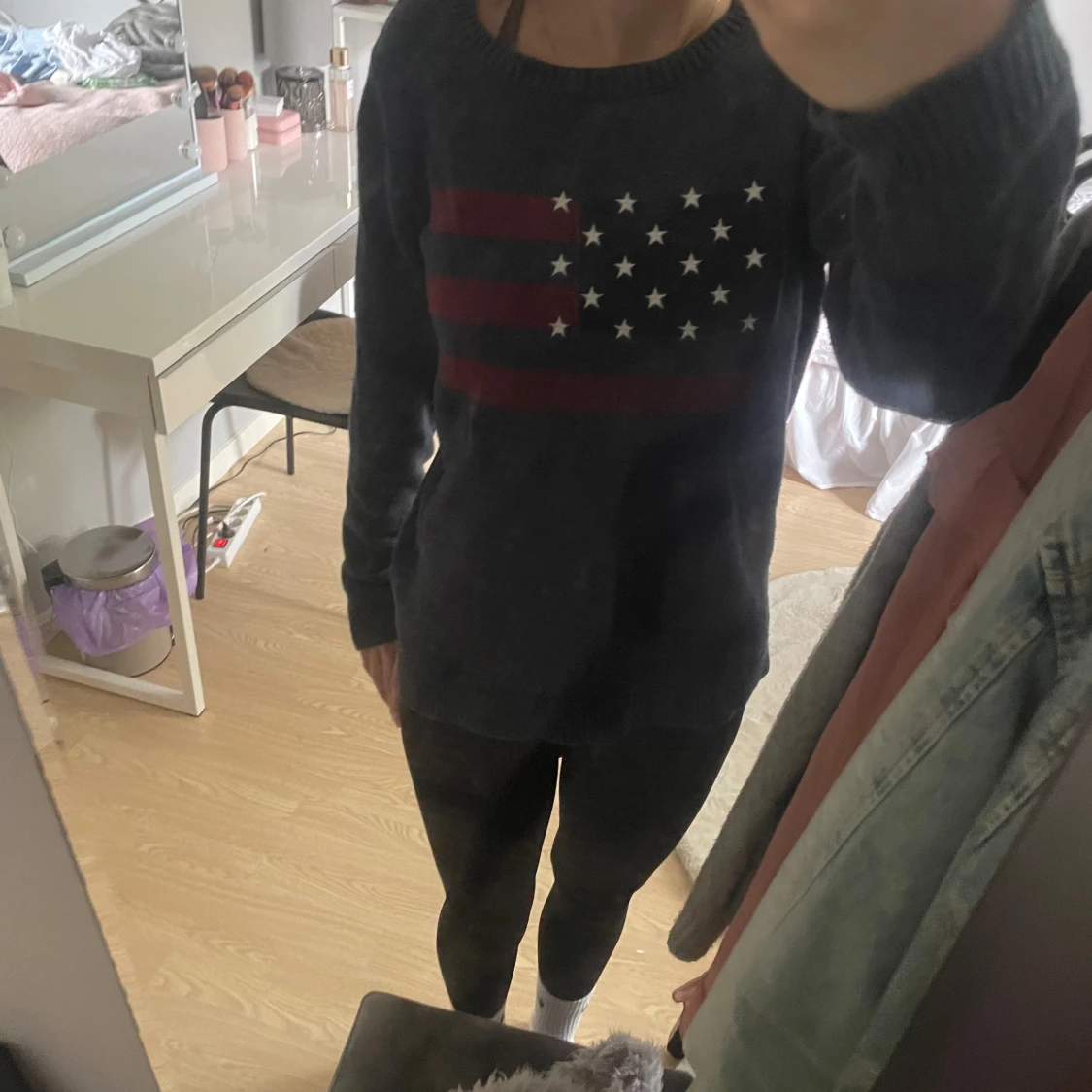 Blå lexigton tjocktröja☺️ - 90