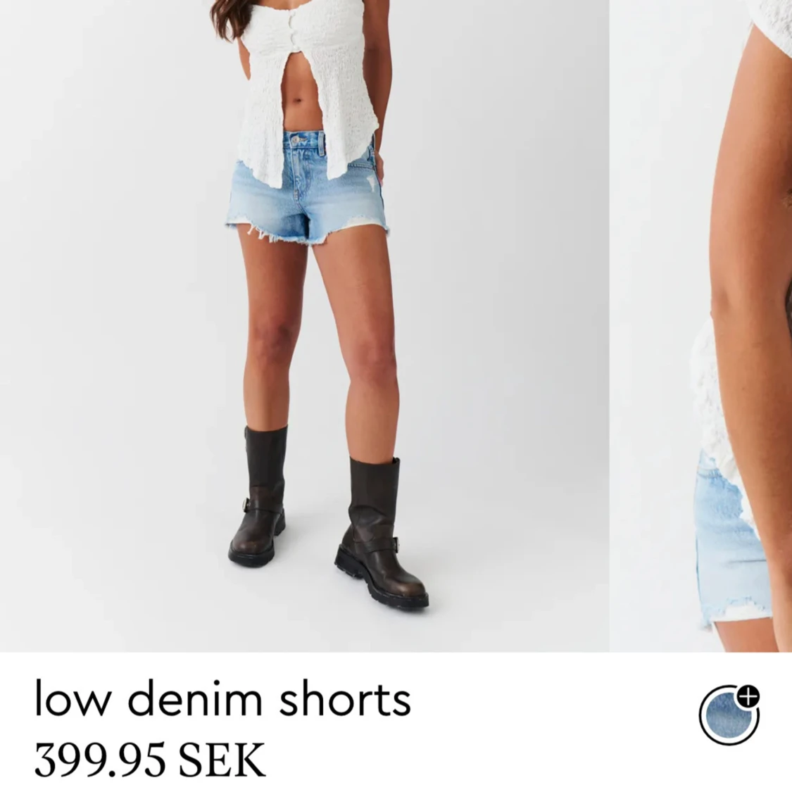 Mid waist shorts - 3