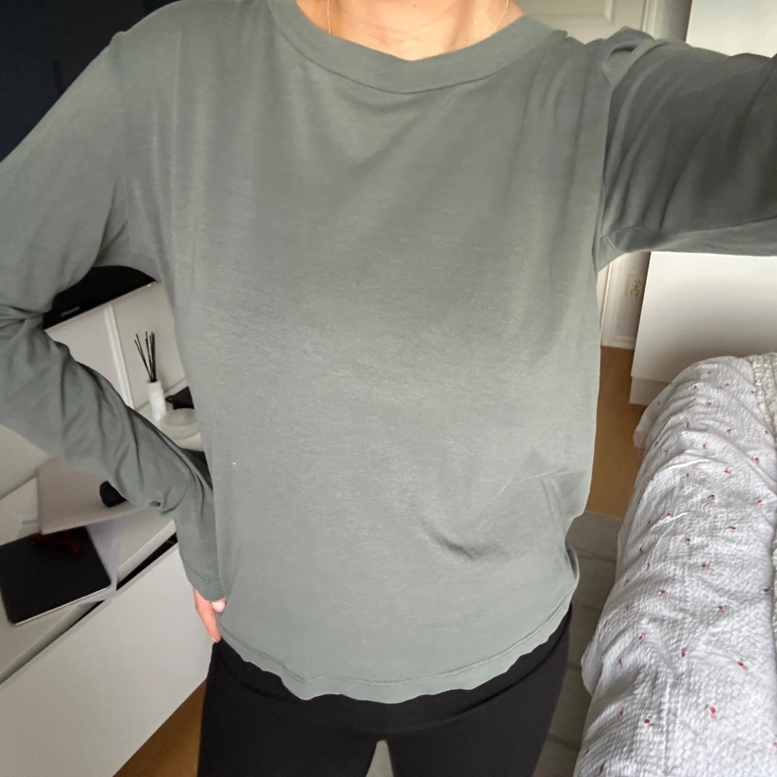 Grön långärmad tröja