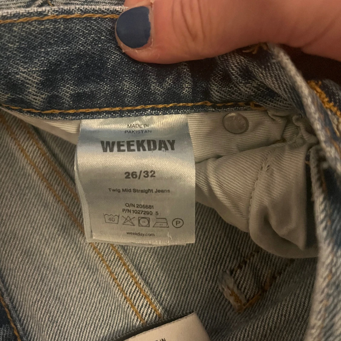 Ljusblå jeans från weekday - 91