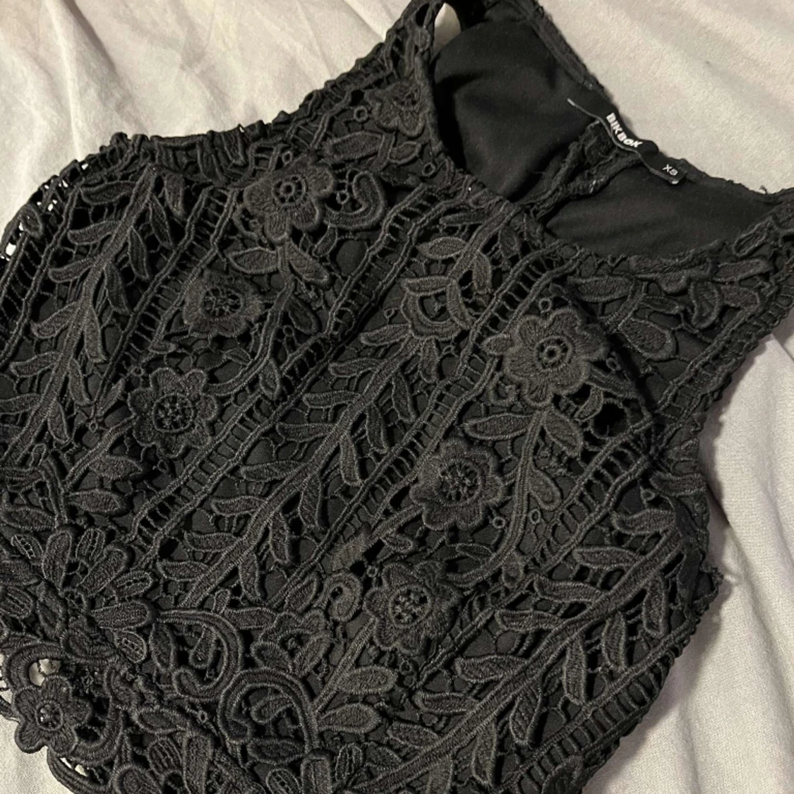 Svart spets top