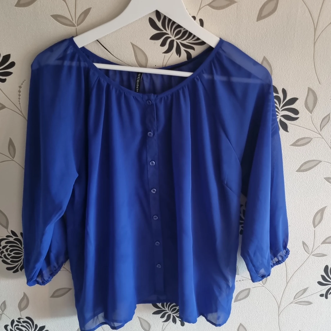 Freequent, blå blus, Strl: XS/34 - 93