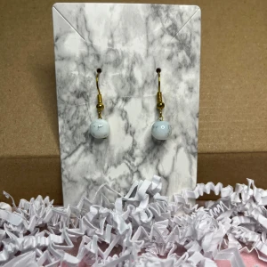 Marmor örhänge  - Marmor örhänge, nickelfria.