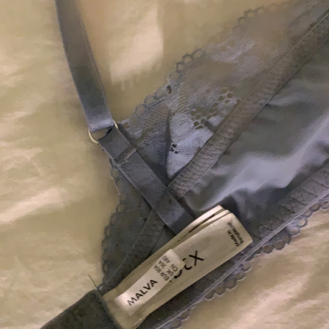 Fin blå spetsbh  - 91