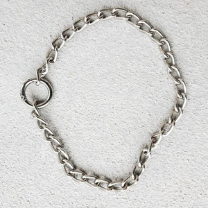 Beautiful steel choker - Stainless steel choker chain. short length 16 inches, fits right around the base of the neck. High quality steel, sturdy O ring clasp. Very nice for a smol goth