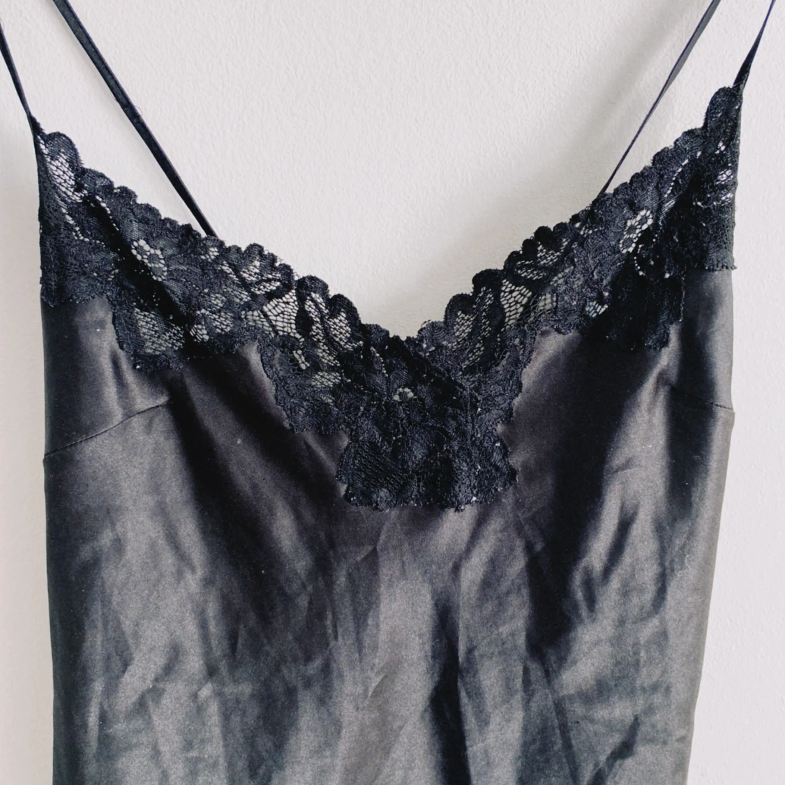 svart slip dress - 91