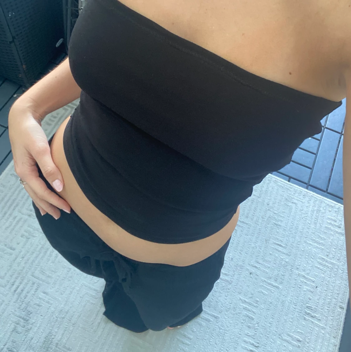 Egensydd svart topp - 90