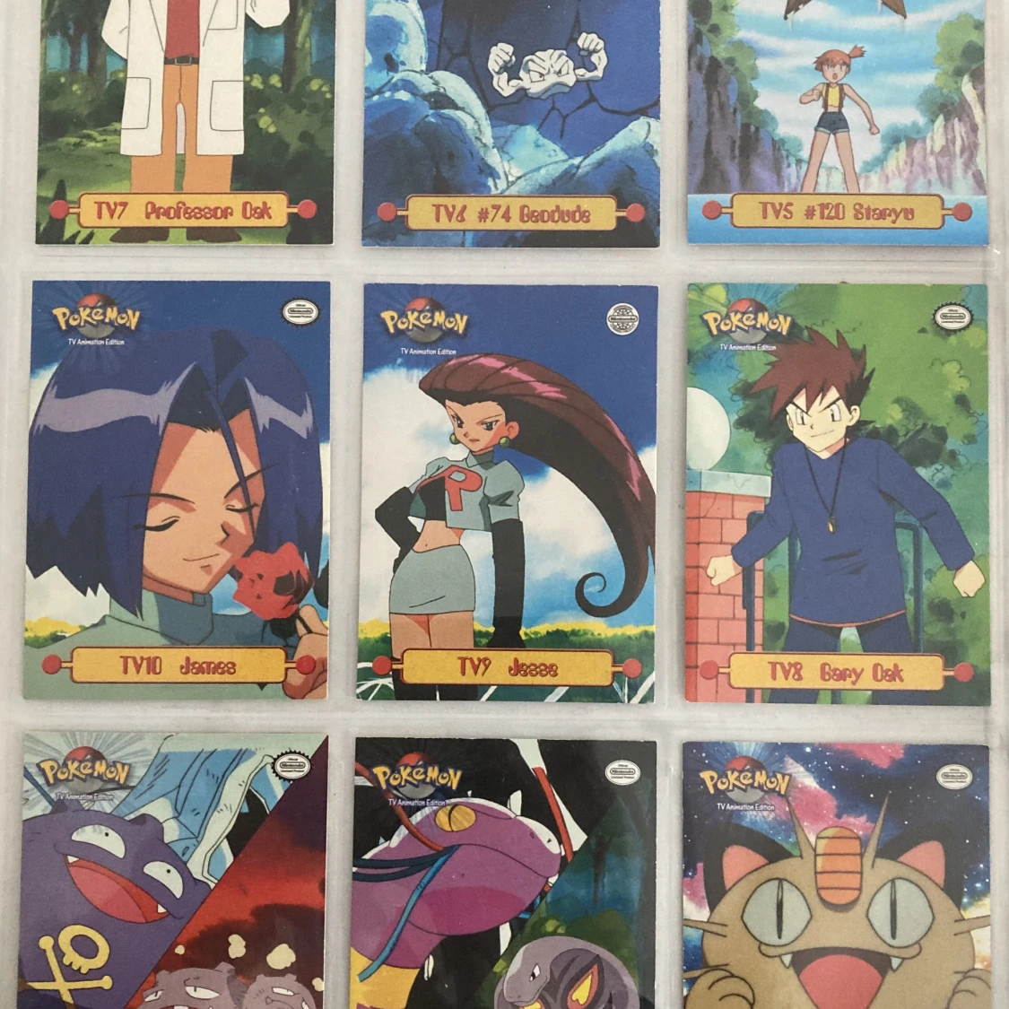 Pokémon Topps - komplett set av Topps TV Animation Edition - 90