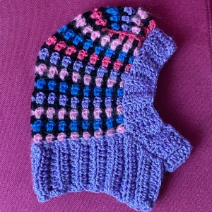 Balaklava  - Virkad balaklava för vuxen.