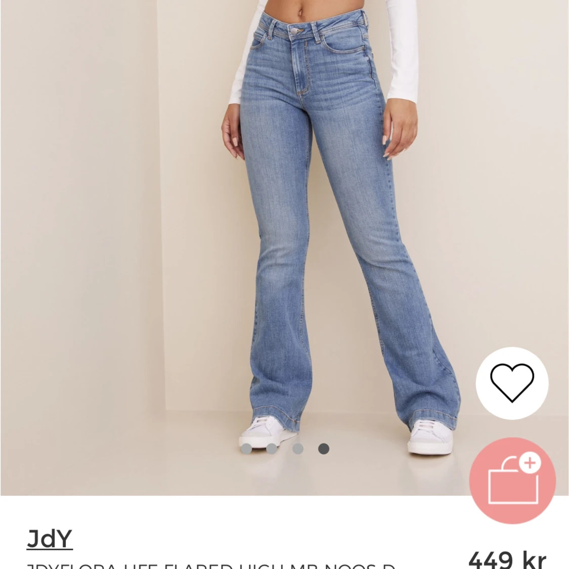 Blå middle waist jeans