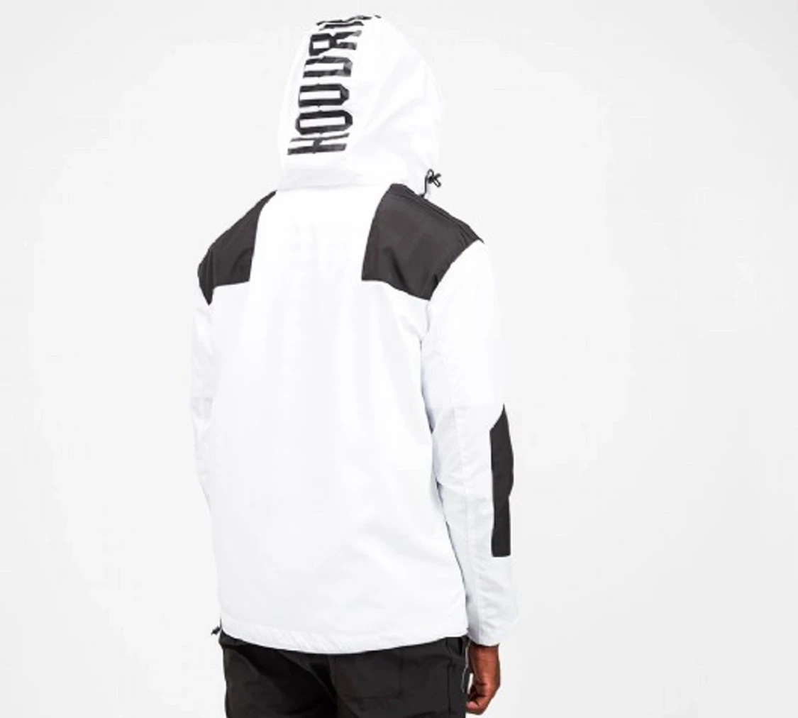 Tunn Hoodrich jacka vit/svart - 90