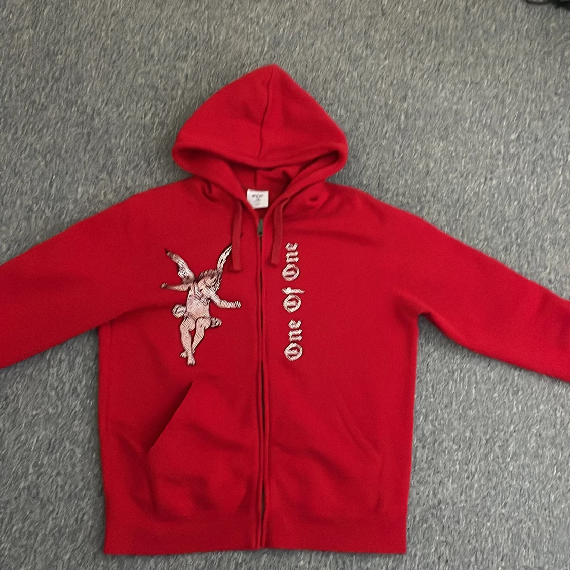 One of one zip hoodie