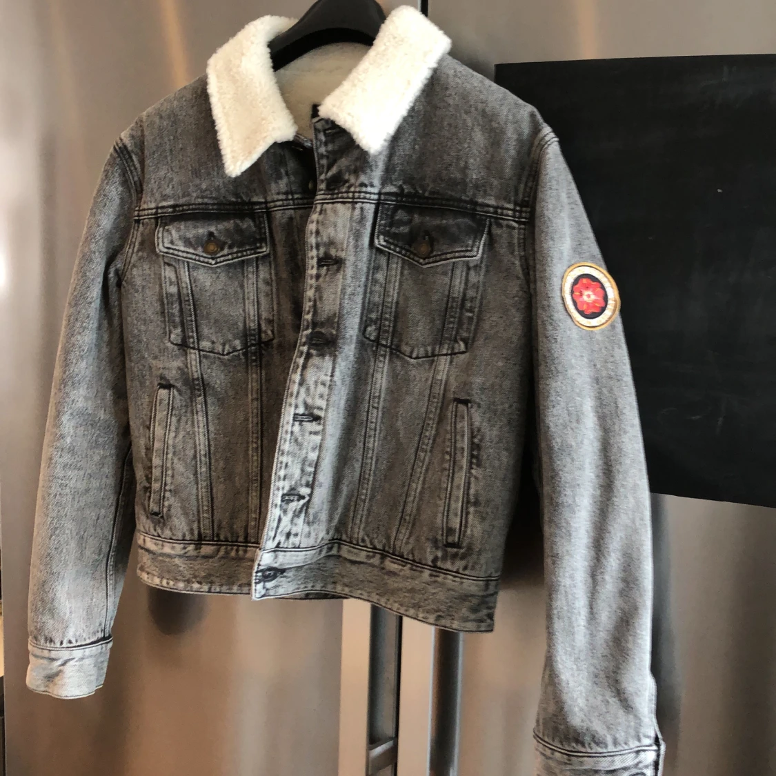 Fodrad jeansjacka 