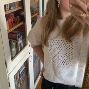 Trekvarts tröja! - Superfin vit stickad trekvarts tröja! 🤍❤️‍🔥