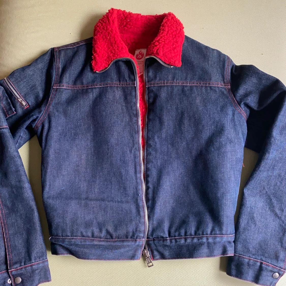 Fodrad jeansjacka