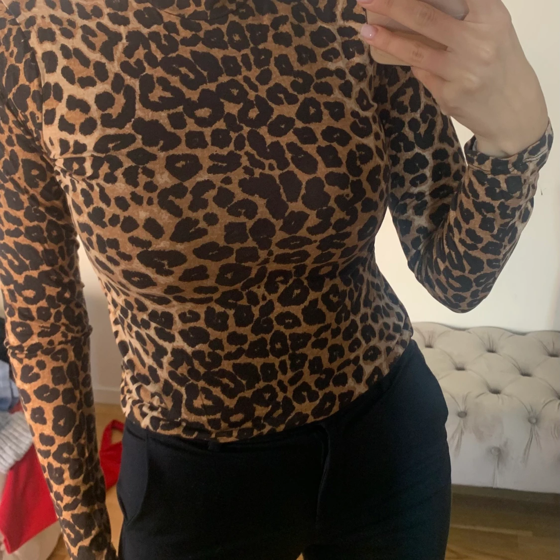 Leopardmönstrad tröja 