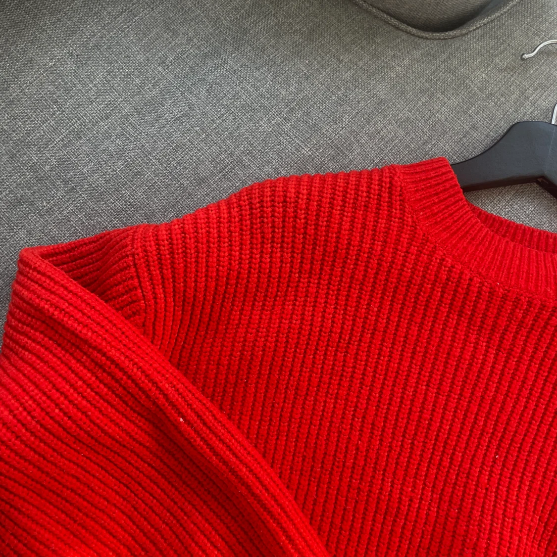 Röd stickad tröja ❤️ - 90