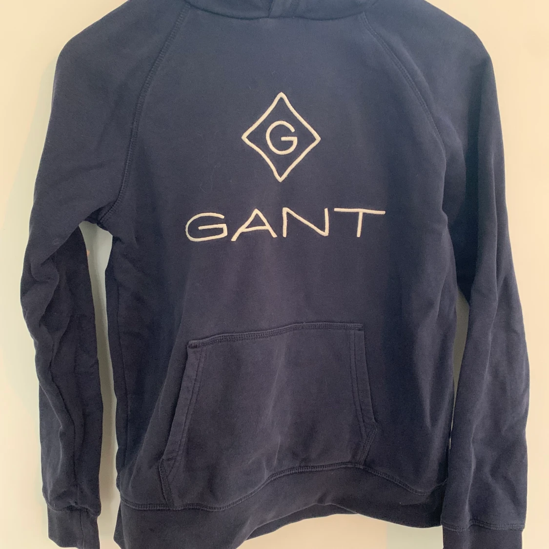 Gant hoddie blå