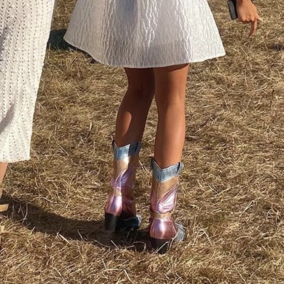 Cowboy boots i metallic  - 91