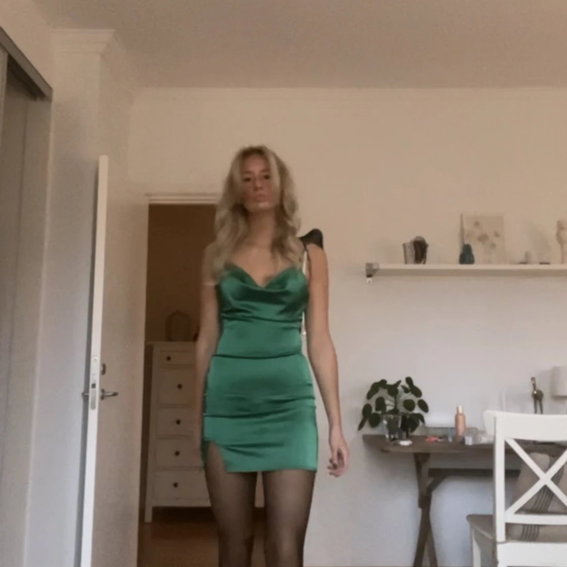 Grön thight klänning - 90