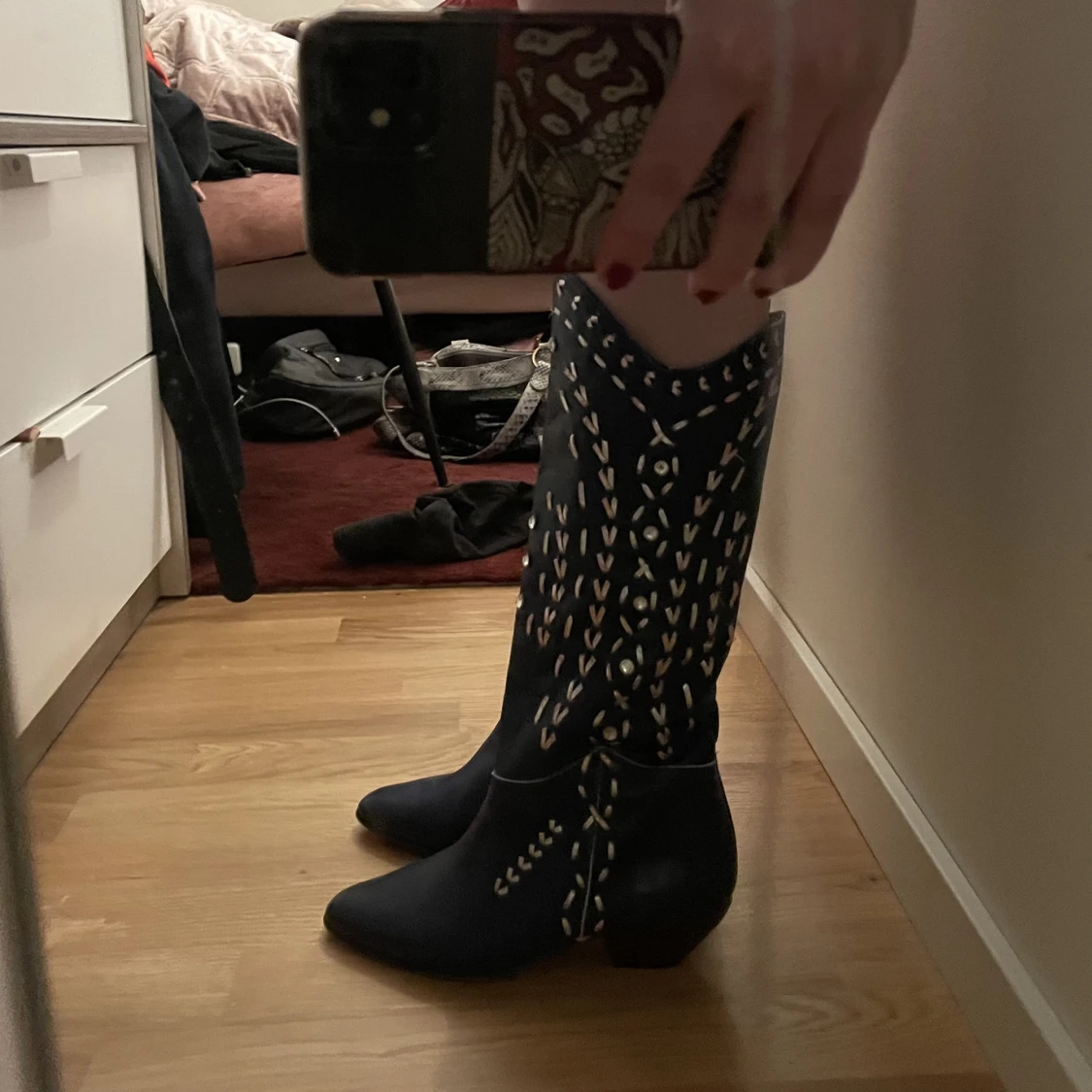 cowboy boots💙💗🤍 - 90