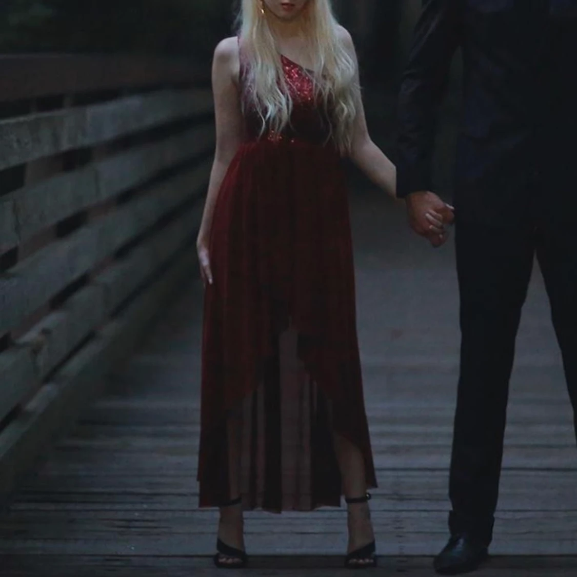 Billig Glittrig fest klänning  - 90