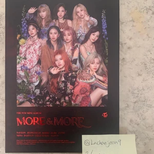 Twice more & more album kpop  - Twice more & more ver A  Helt utan skador kommer med allt på bilden!  Kan sam frakta om du köper flera ✅