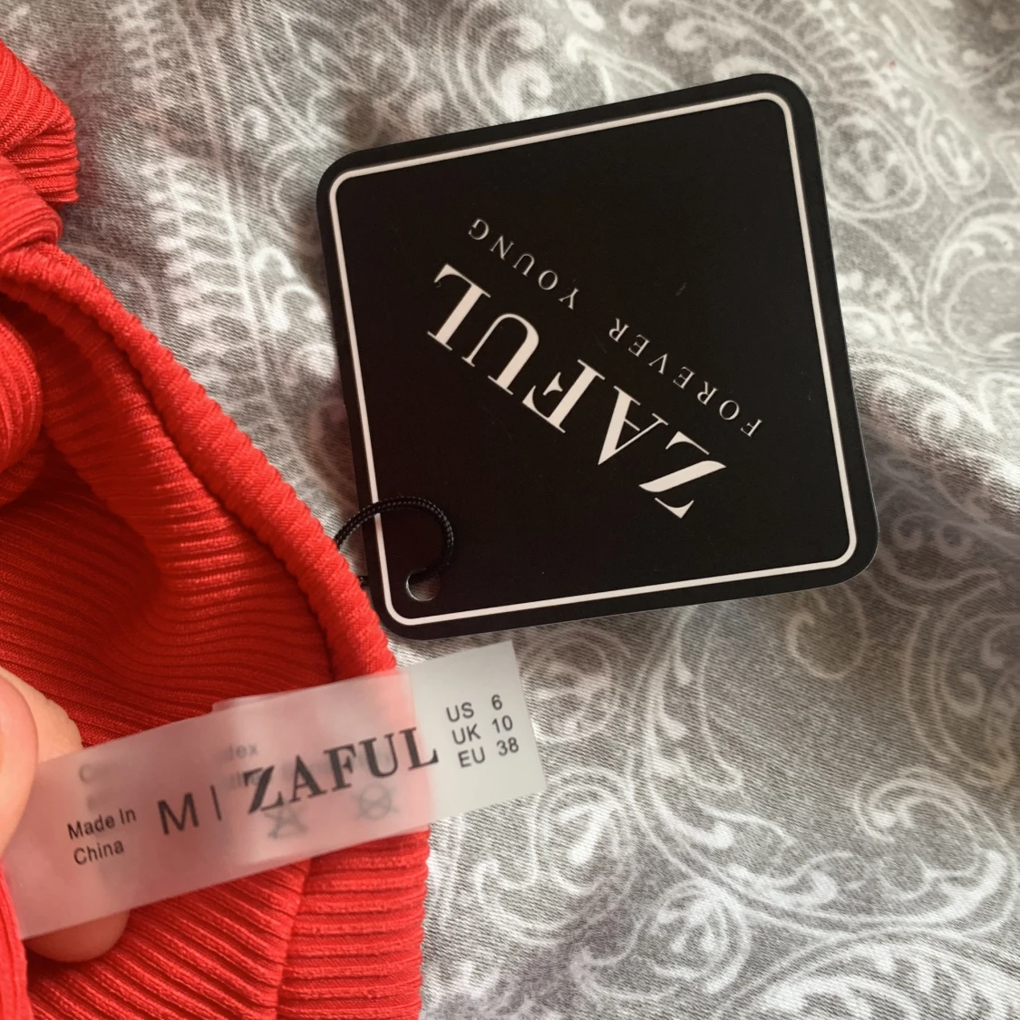 Röd bikiniöverdel - 91